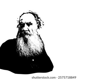 Leo Tolstoy Portrait Sketch Drawing