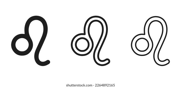 Leo vector icons. vector sign 