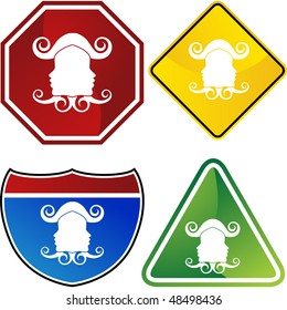 Botão da web Leo isolado em um fundo