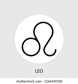 Leo zodiac concept line icon. Simple element illustration.  Leo zodiac concept outline symbol design. Can be used for web and mobile UI/UX . Modern vector style.