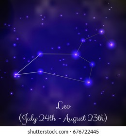 Leo zodiac constellation