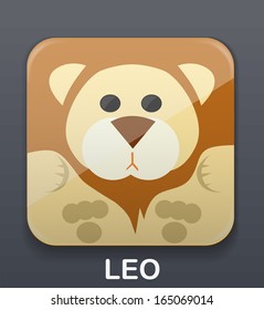 Leo zodiac icon