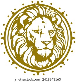 A Leo Zodiac Illustration captures the essence of the Leo astrological sign with regal and vibrant imagery