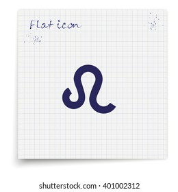 Leo zodiac sign.
