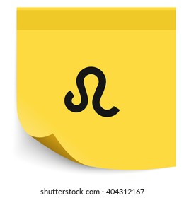 Leo zodiac sign.