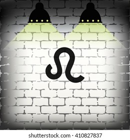 Leo zodiac sign.