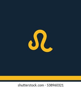 Leo zodiac sign.