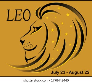 Leo, zodiac sign in August