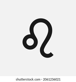 Leo zodiac sign icon isolated on background. Astrology symbol modern, simple, vector, icon for website design, mobile app, ui. Vector Illustration