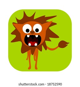 Leo zodiac sign - vector.