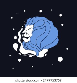 Leo Zodiac Sign Vector Illustration