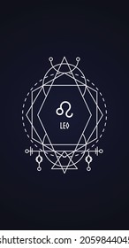 Leo Zodiac Sign - Wallpaper for mobile