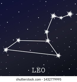 leo zodiac star sign illustration, leo zodiac horoscope star vector illustration