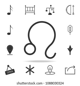 Leo zodiac symbol icon. Detailed set of web icons and signs. Premium graphic design. One of the collection icons for websites, web design, mobile app on white background