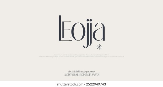 Leojja Fontes do alfabeto urbano moderno criativo. Tipografia esporte, jogo, tecnologia, moda, digital, futuro criativo logotipo fonte.