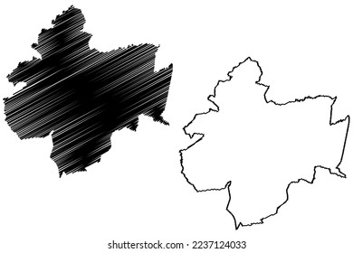 Leonardo Bravo municipality (Free and Sovereign State of Guerrero, Mexico, United Mexican States) map vector illustration, scribble sketch Leonardo Bravo map