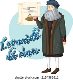 Leonardo Da Vinci Cartoon Character Illustration