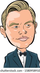 Leonardo DiCaprio Comic Caricature Portrait