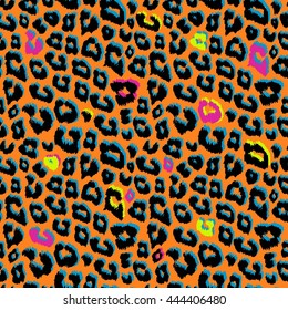 Leopard abstract pattern seamless.