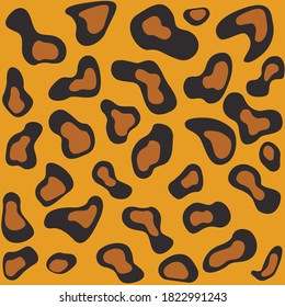 Leopard abstract skin vector background.