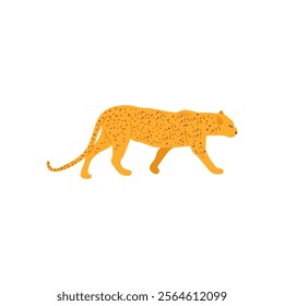 Leopard, African Symbols Vector Illustration