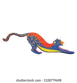 Leopard African wild cat. A new element of design