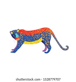 Leopard African wild cat. A new element of design