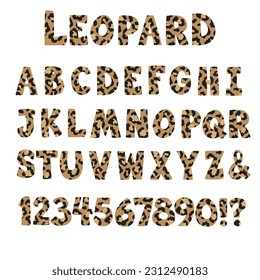 Leopard alphabet, Animal print letters, Leopard skin font