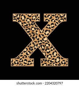 Leopard Alphabets and letter t shirt,sticker,poster,banner,mug,bag design