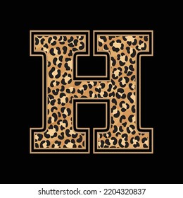 Leopard Alphabets and letter t shirt,sticker,poster,banner,mug,bag design