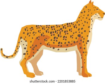 The leopard animal cartoon character