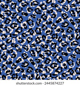 Leopard animal print seamless pattern