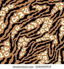 Leopard animal print seamless pattern
