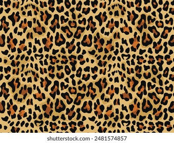 
leopard animal print seamless pattern vector background, cat spots