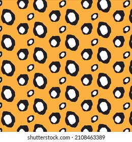 Leopard animal print for textiles. Seamless pattern for fabric. Vector file of garments.