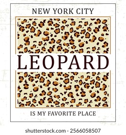 LEOPARD ANIMAL PRINT AND ANIMAL TEXTURE TYPE AND LETTERING COLORFUL ITEMS AND GRUNGE