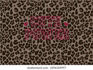 Diseño y fondo de Vector con estampado animal de leopardo