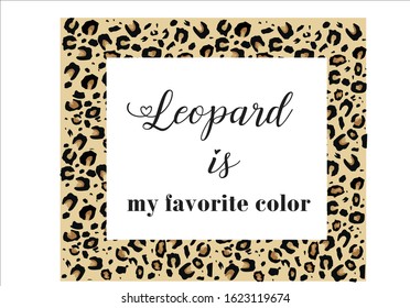 leopard animal print vector sybol