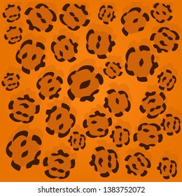leopard animal prints design vector illustration