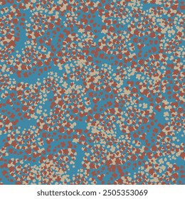 Leopard animal skin abstract seamless motif pattern illustration. Fabric texture fur leather of wild safari jaguar panther. Brown vintage colors.