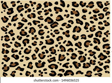 leopard animal skin hand drawn