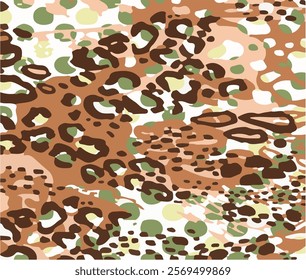 leopard animal skin pattern vector work