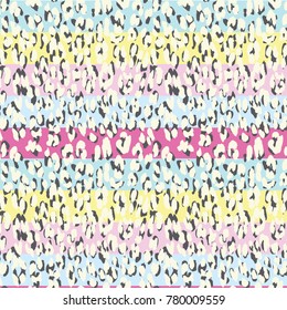 leopard animal skin pattern in vector