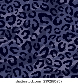 Textura de piel de animal leopardo sobre fondo de camuflaje abstracto