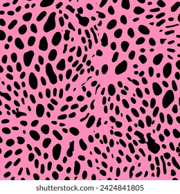 Leopard Animal texture Seamless Vector Pattern Illustration. Leopard Skin Vector Pattern.