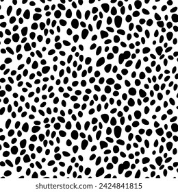 Leopard Animal texture Seamless Vector Pattern Illustration. Leopard Skin Vector Pattern.