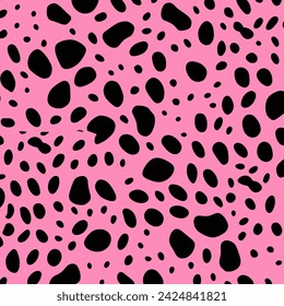 Leopard Animal texture Seamless Vector Pattern Illustration. Leopard Skin Vector Pattern.