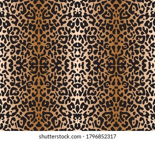 Leopard Background Design, Vector Illustration