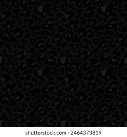 
Leopard background seamless print, black pattern, vector stylish design for textiles