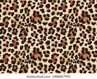 
estampado sin costuras de fondo de leopardo para impresión de ropa, tela, diseño de gato salvaje